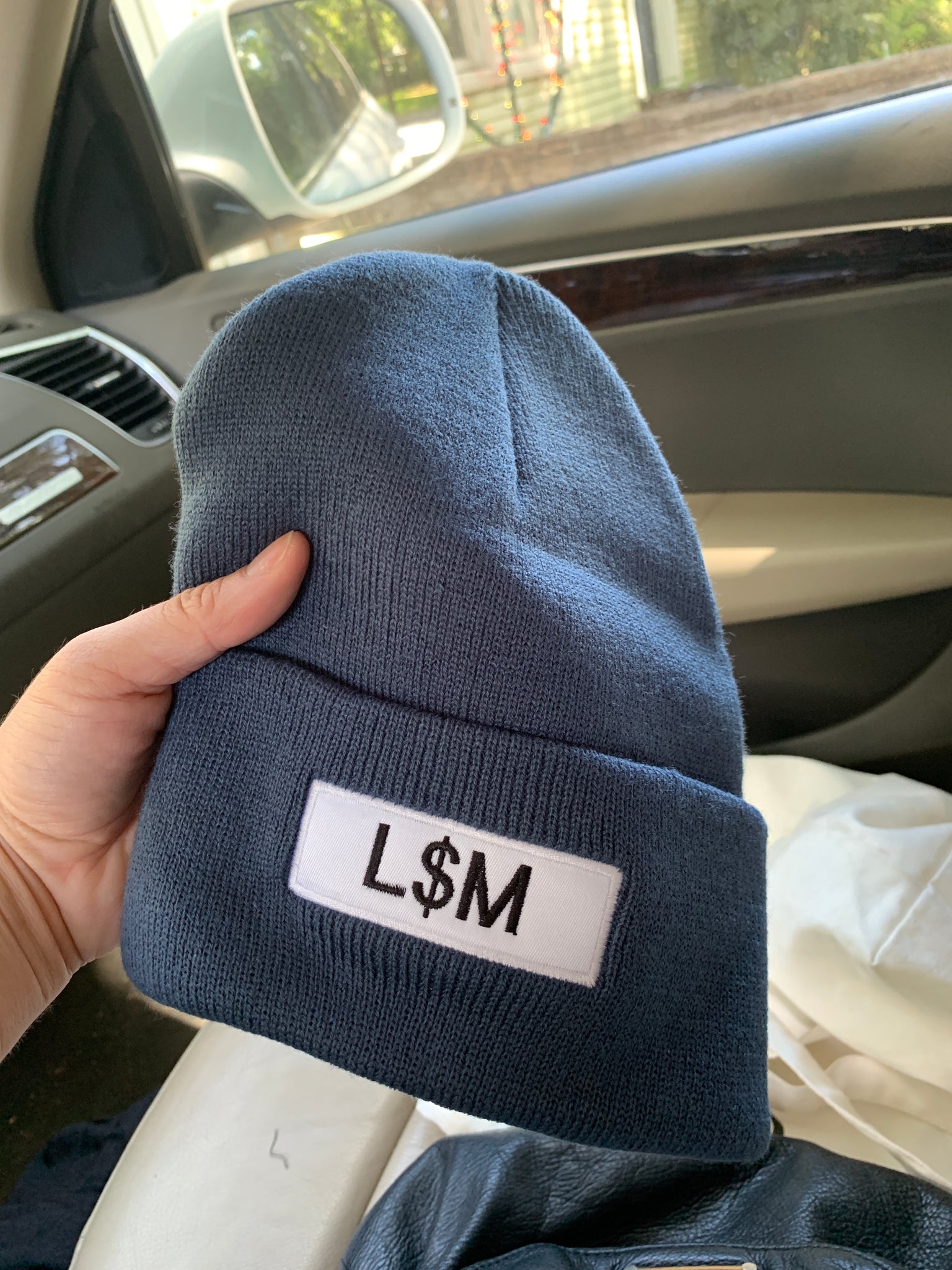 Custom Red LV Beanie